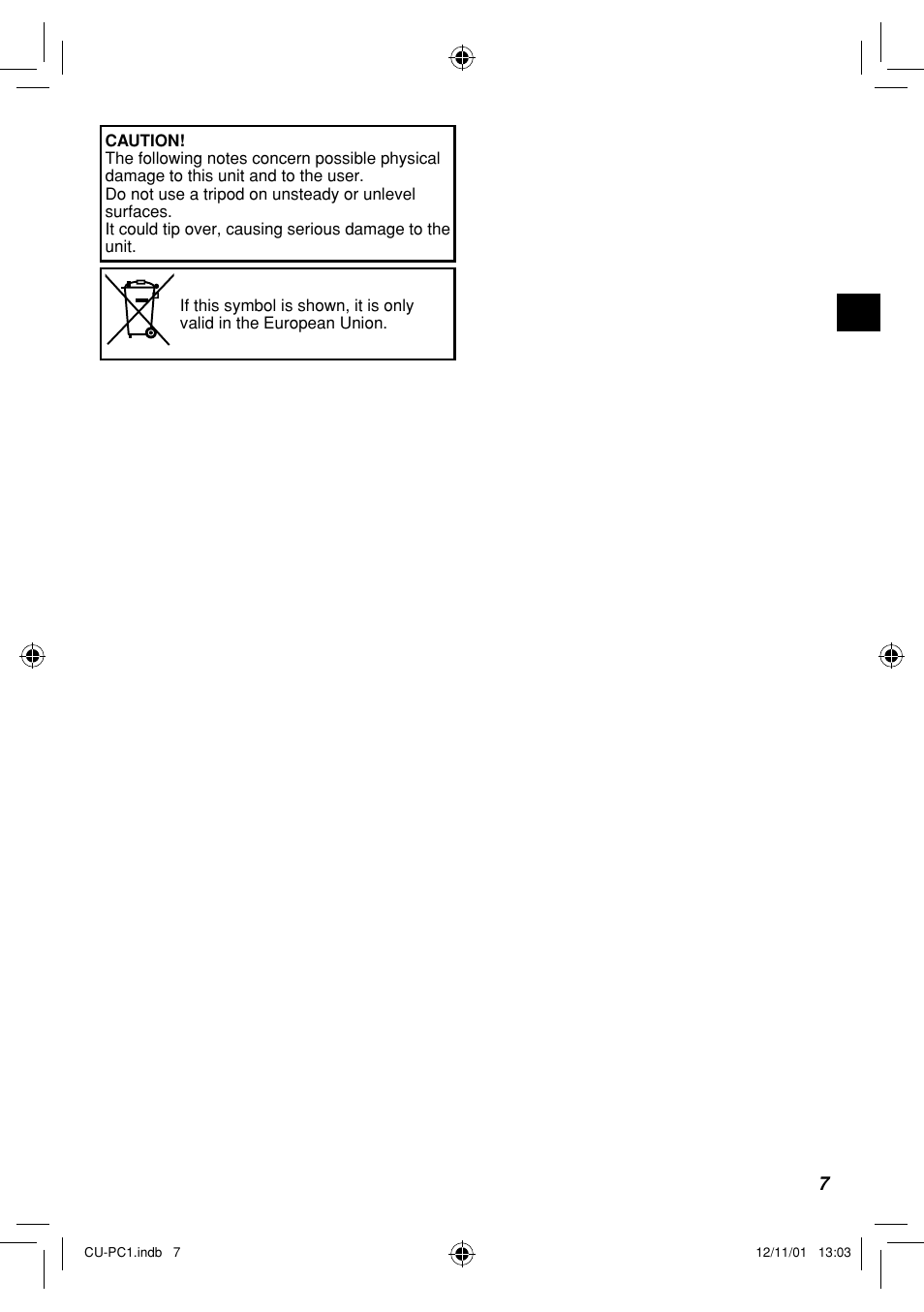 JVC CU-PC1 User Manual | Page 7 / 96