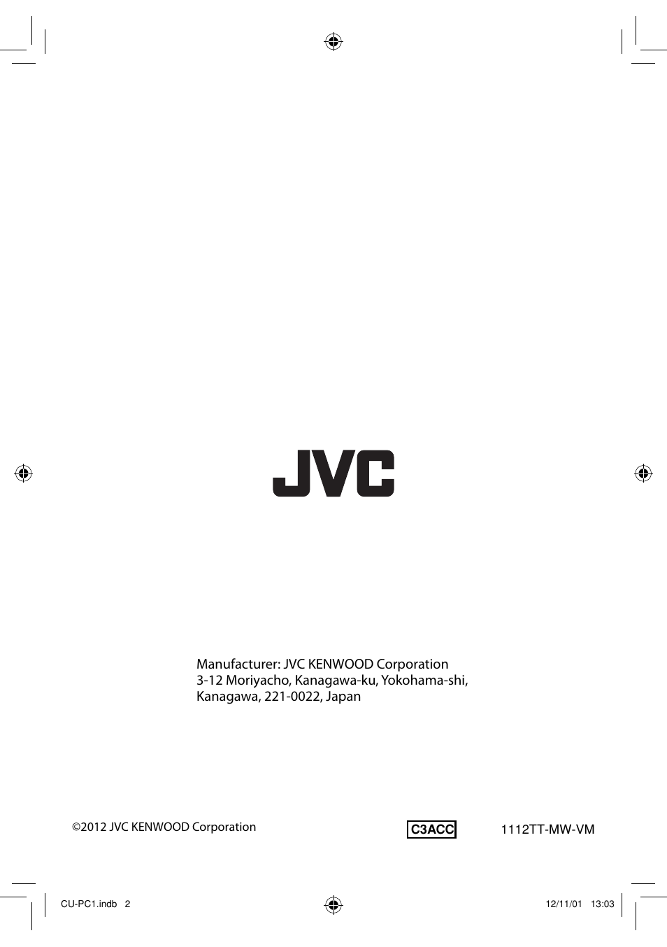 JVC CU-PC1 User Manual | Page 86 / 96