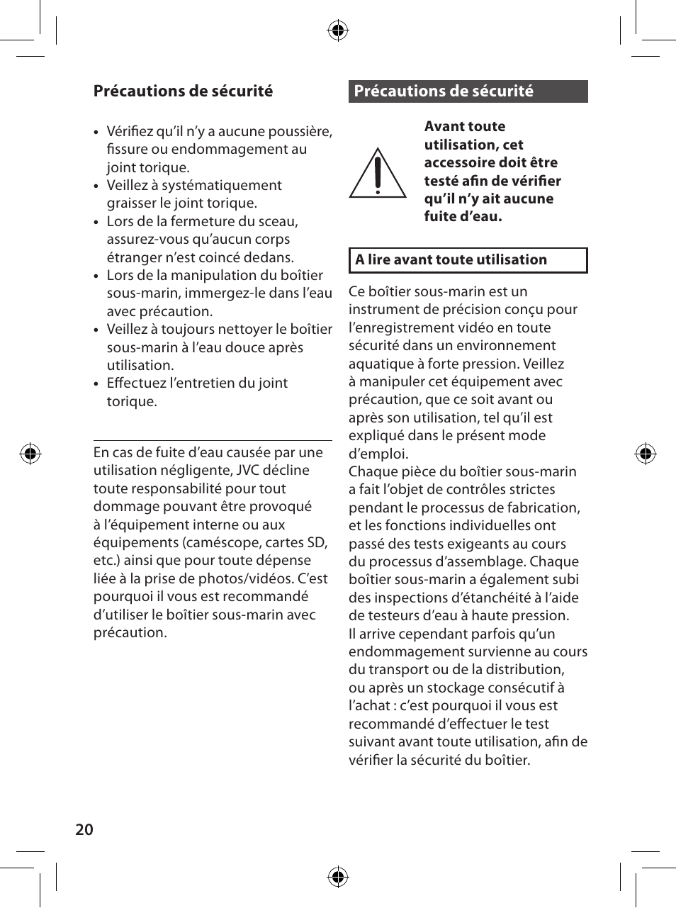 Français | JVC WR-GX001 User Manual | Page 20 / 68