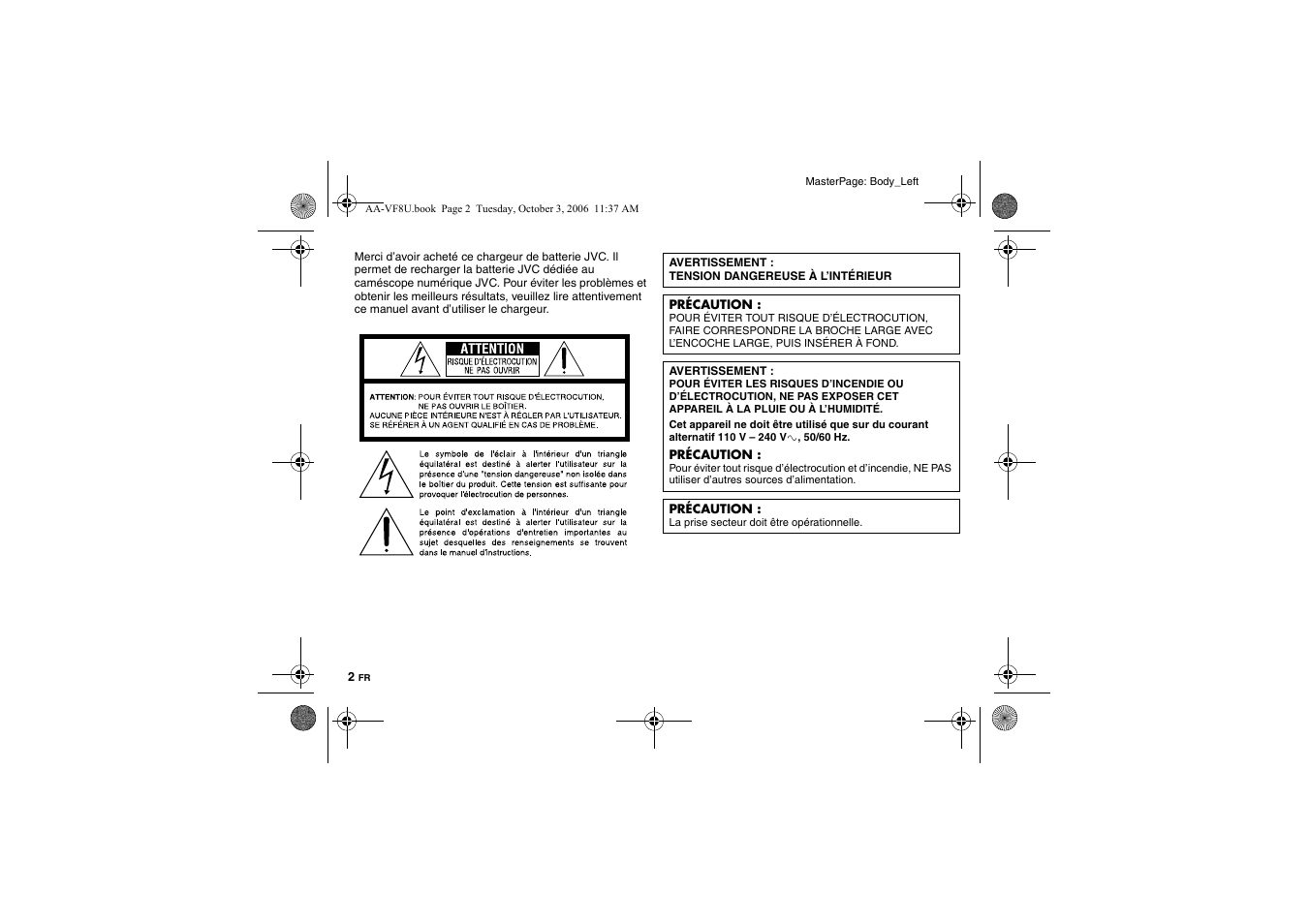 JVC AA-VF8 User Manual | Page 16 / 120