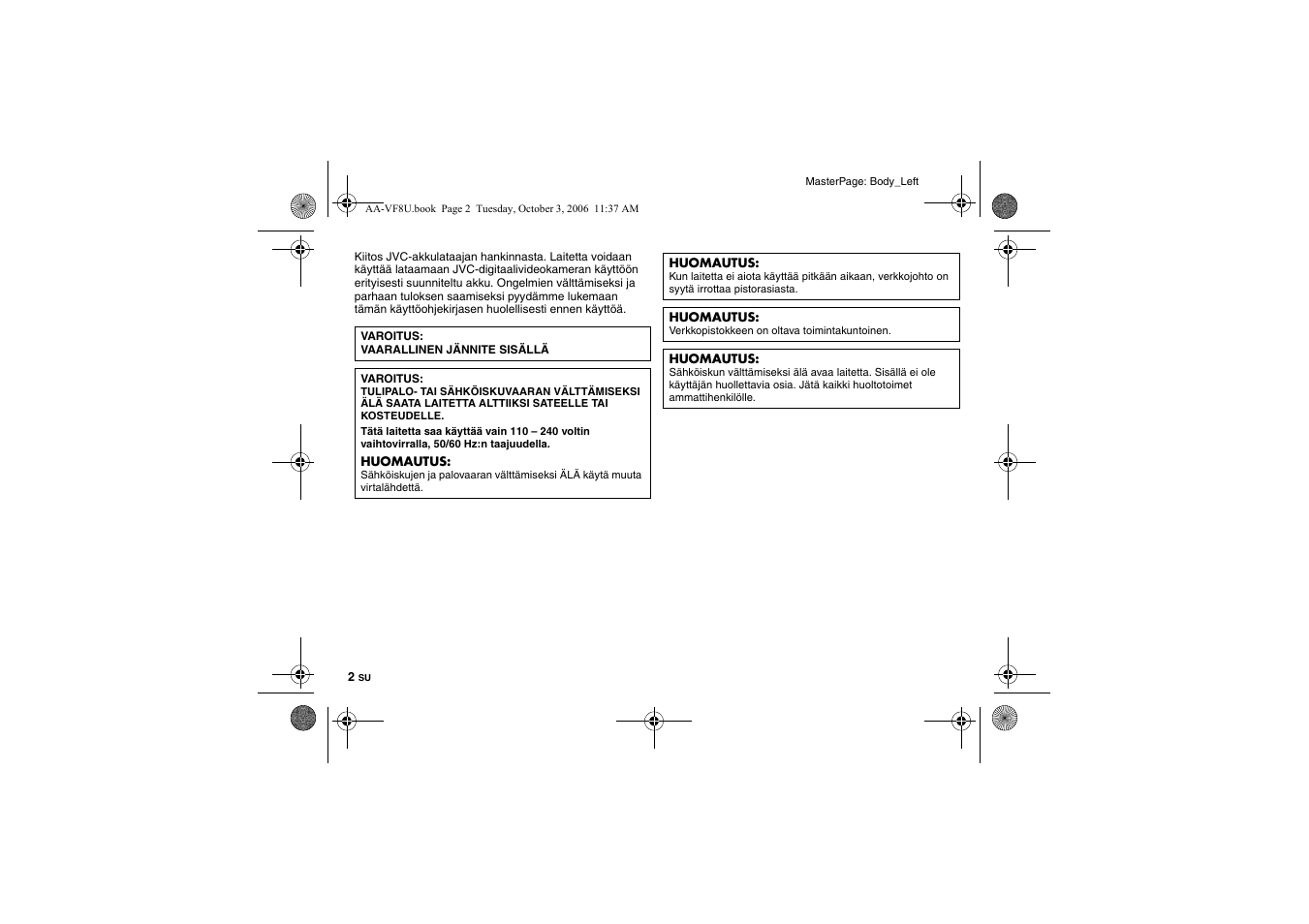 JVC AA-VF8 User Manual | Page 56 / 120