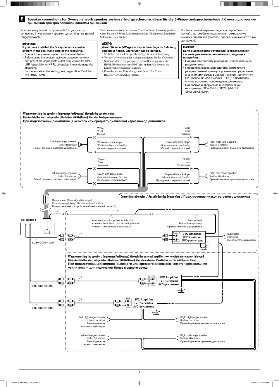 JVC KD-SHX851 User Manual | Page 5 / 6