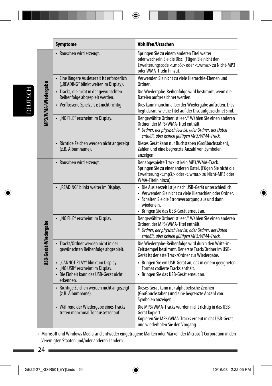24 deutsch | JVC KD-R402 User Manual | Page 50 / 107