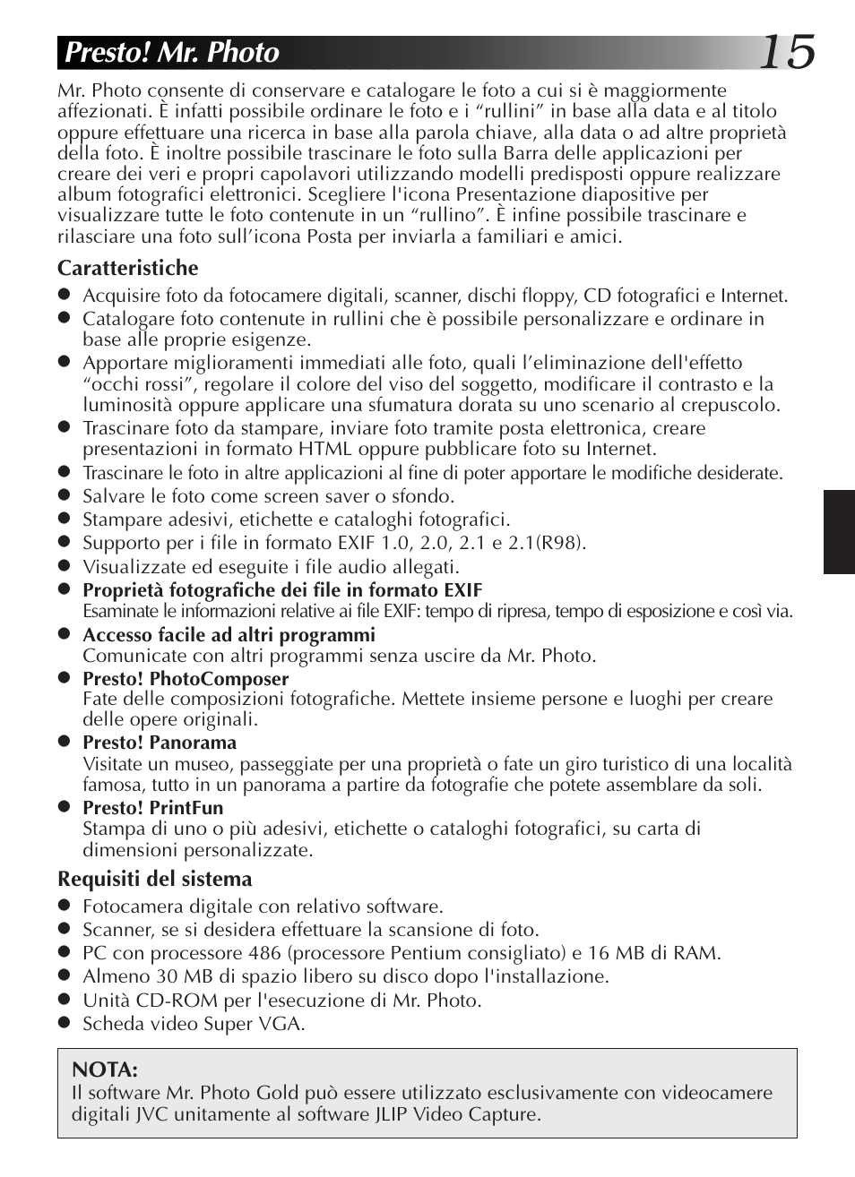 Presto! mr. photo | JVC GR-DVL9200 User Manual | Page 107 / 220
