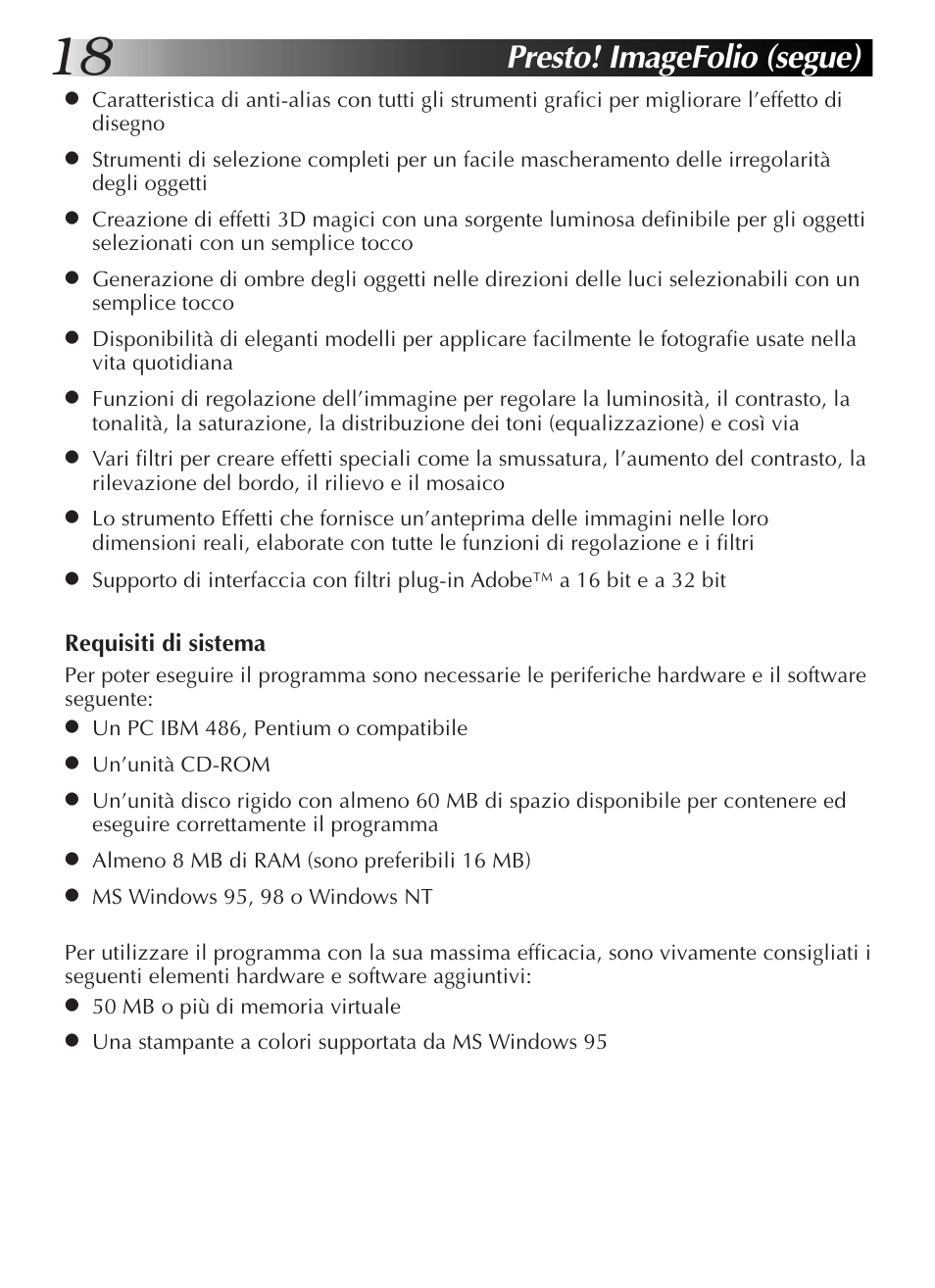 Presto! imagefolio (segue) | JVC GR-DVL9200 User Manual | Page 110 / 220