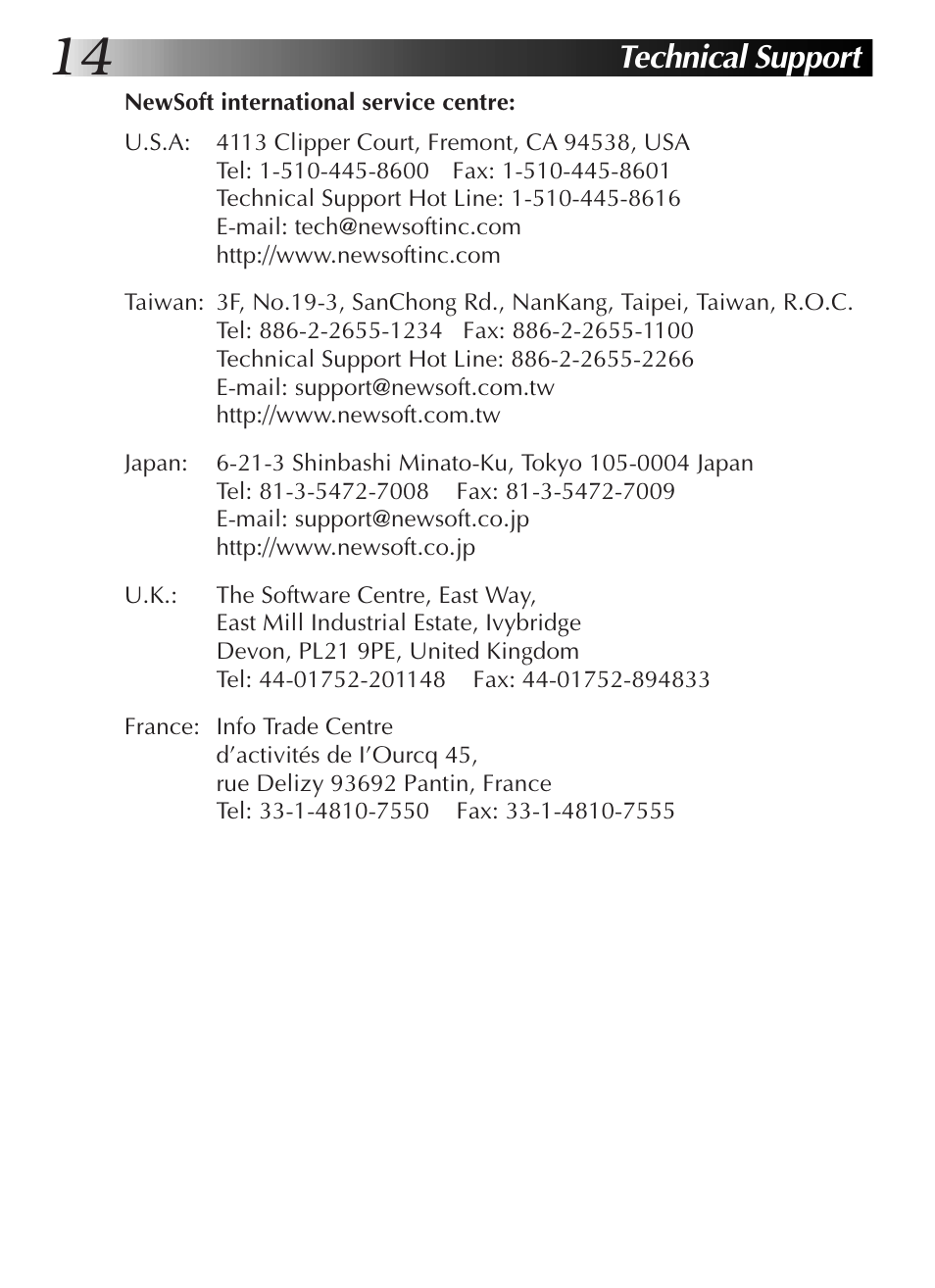 Technical support | JVC GR-DVL9200 User Manual | Page 16 / 220