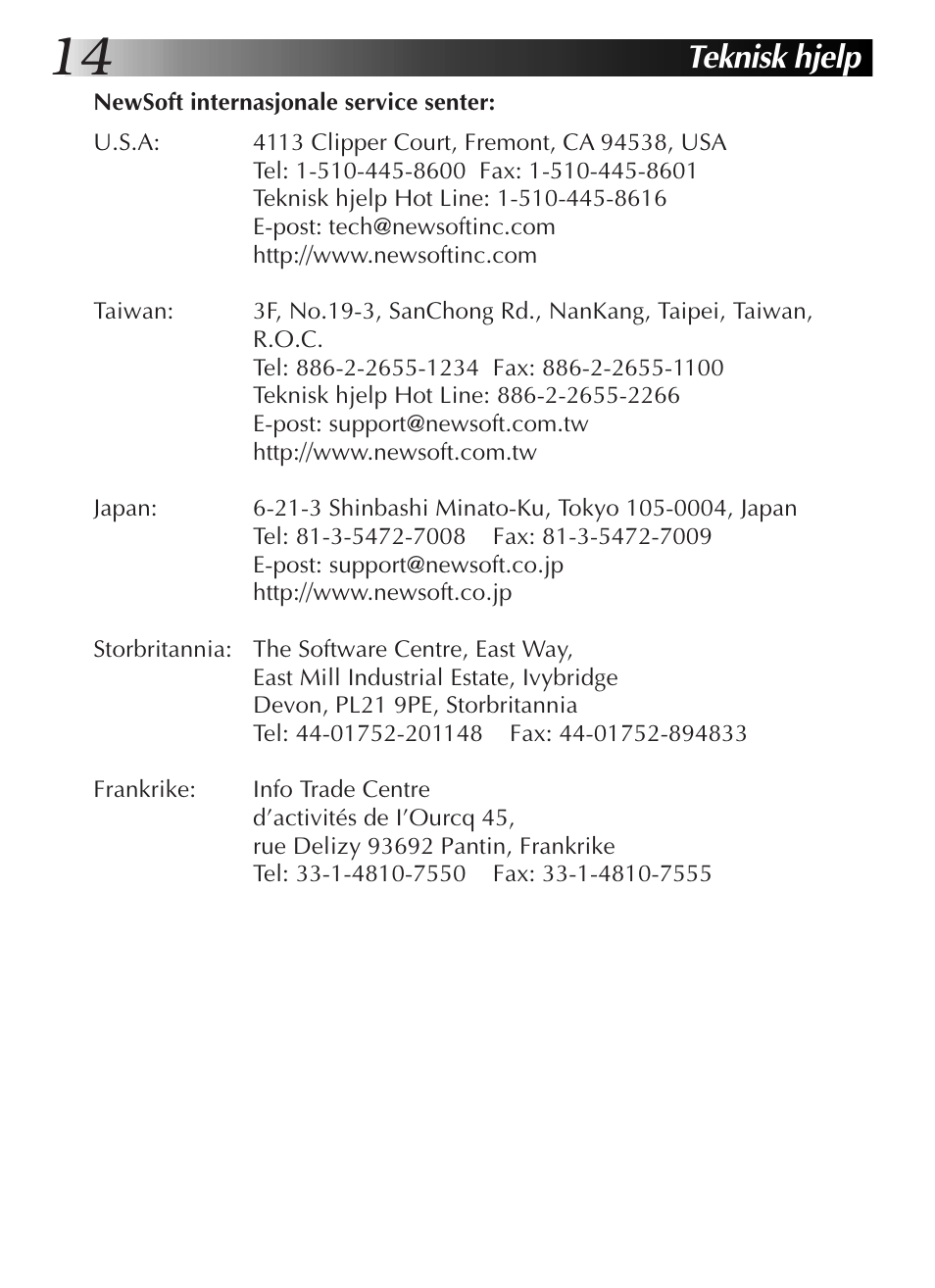 Teknisk hjelp | JVC GR-DVL9200 User Manual | Page 178 / 220