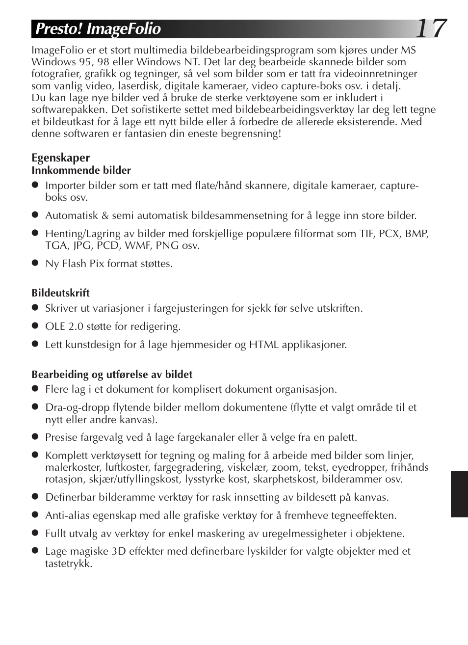 Presto! imagefolio | JVC GR-DVL9200 User Manual | Page 181 / 220