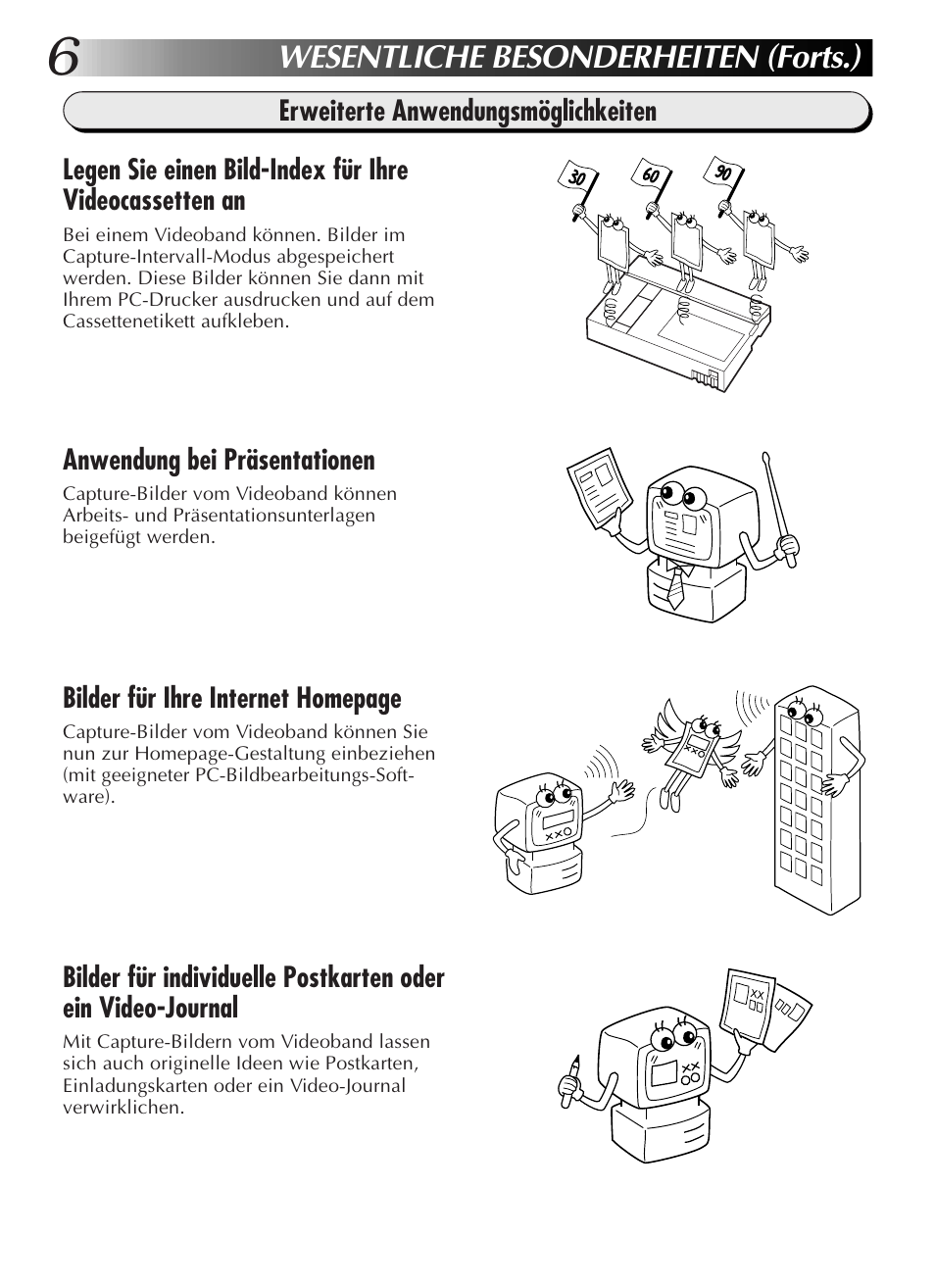 Wesentliche besonderheiten (forts.) | JVC GR-DVL9200 User Manual | Page 26 / 220