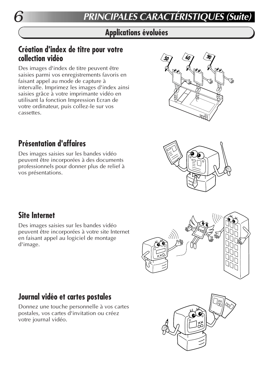 Principales caractéristiques (suite) | JVC GR-DVL9200 User Manual | Page 44 / 220