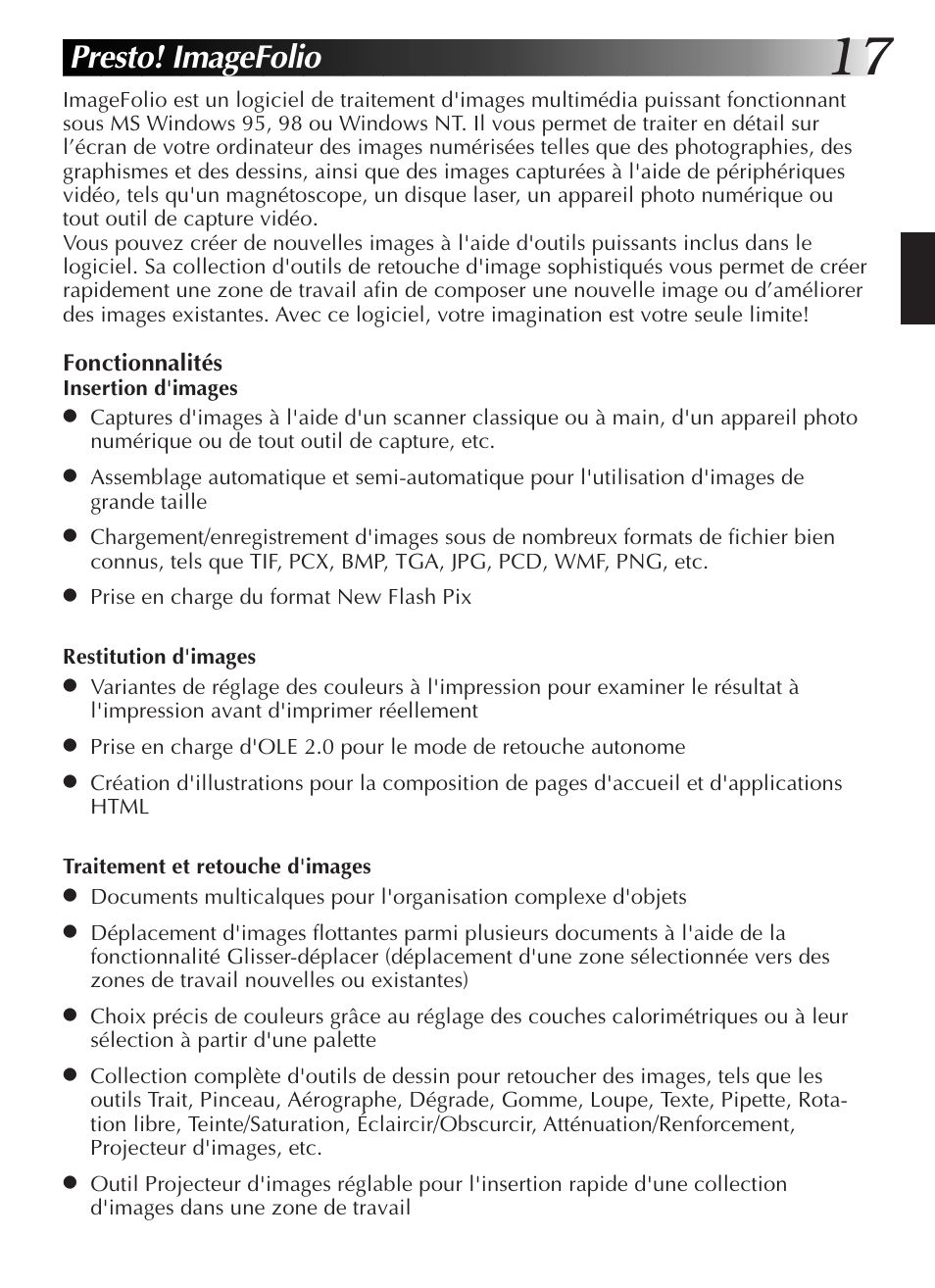 Presto! imagefolio | JVC GR-DVL9200 User Manual | Page 55 / 220