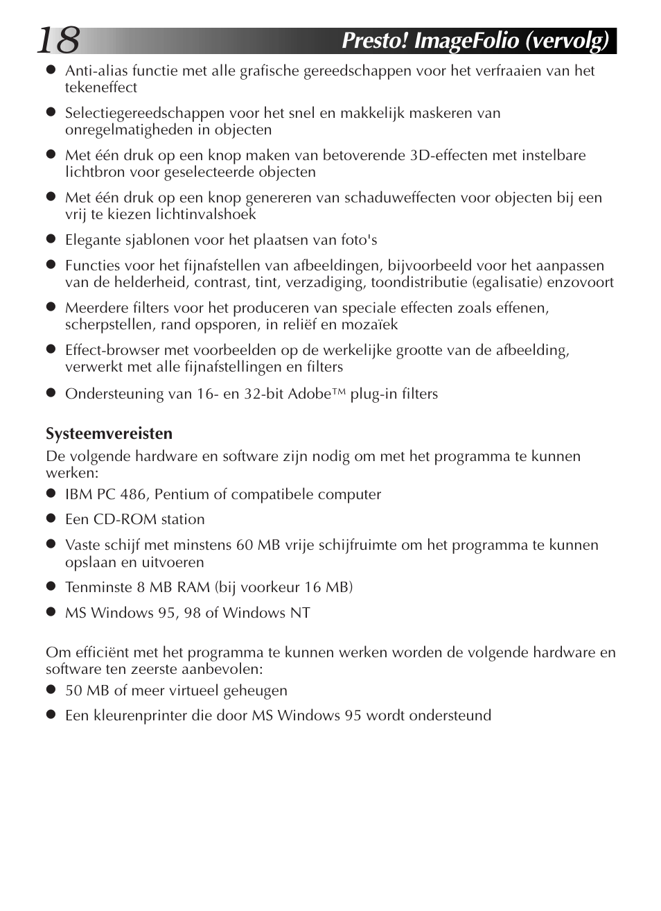 Presto! imagefolio (vervolg) | JVC GR-DVL9200 User Manual | Page 74 / 220