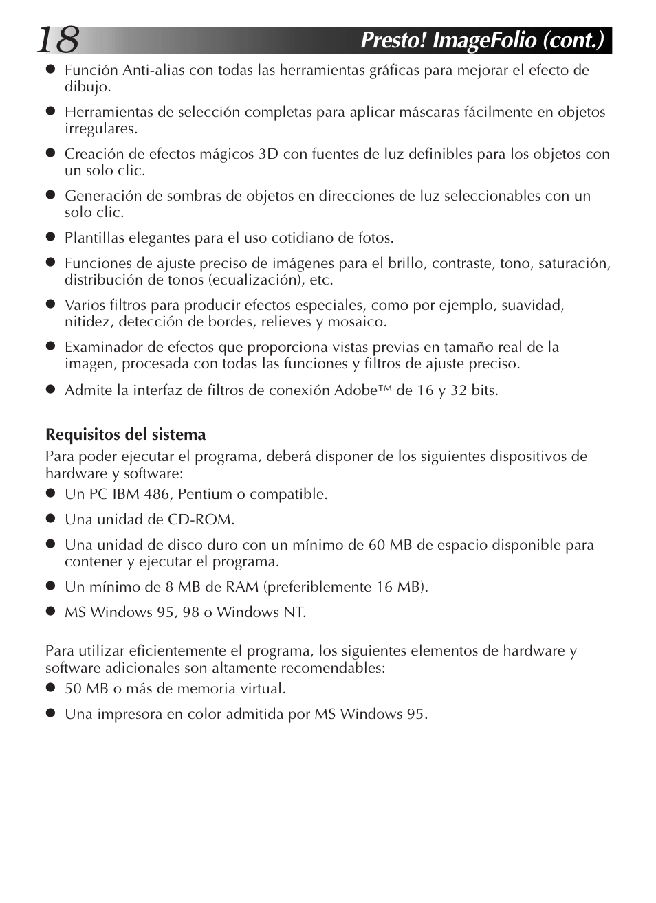 Presto! imagefolio (cont.) | JVC GR-DVL9200 User Manual | Page 92 / 220