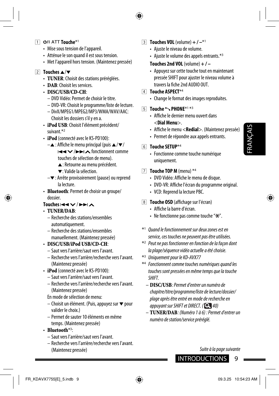 9introductions français | JVC KD-AVX77 User Manual | Page 155 / 292