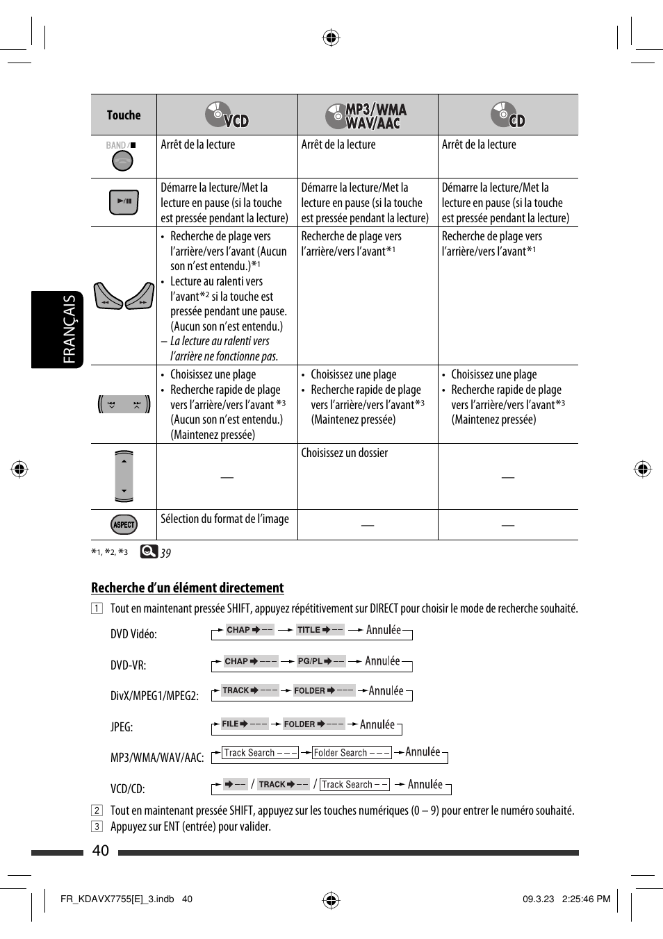 40 français | JVC KD-AVX77 User Manual | Page 186 / 292