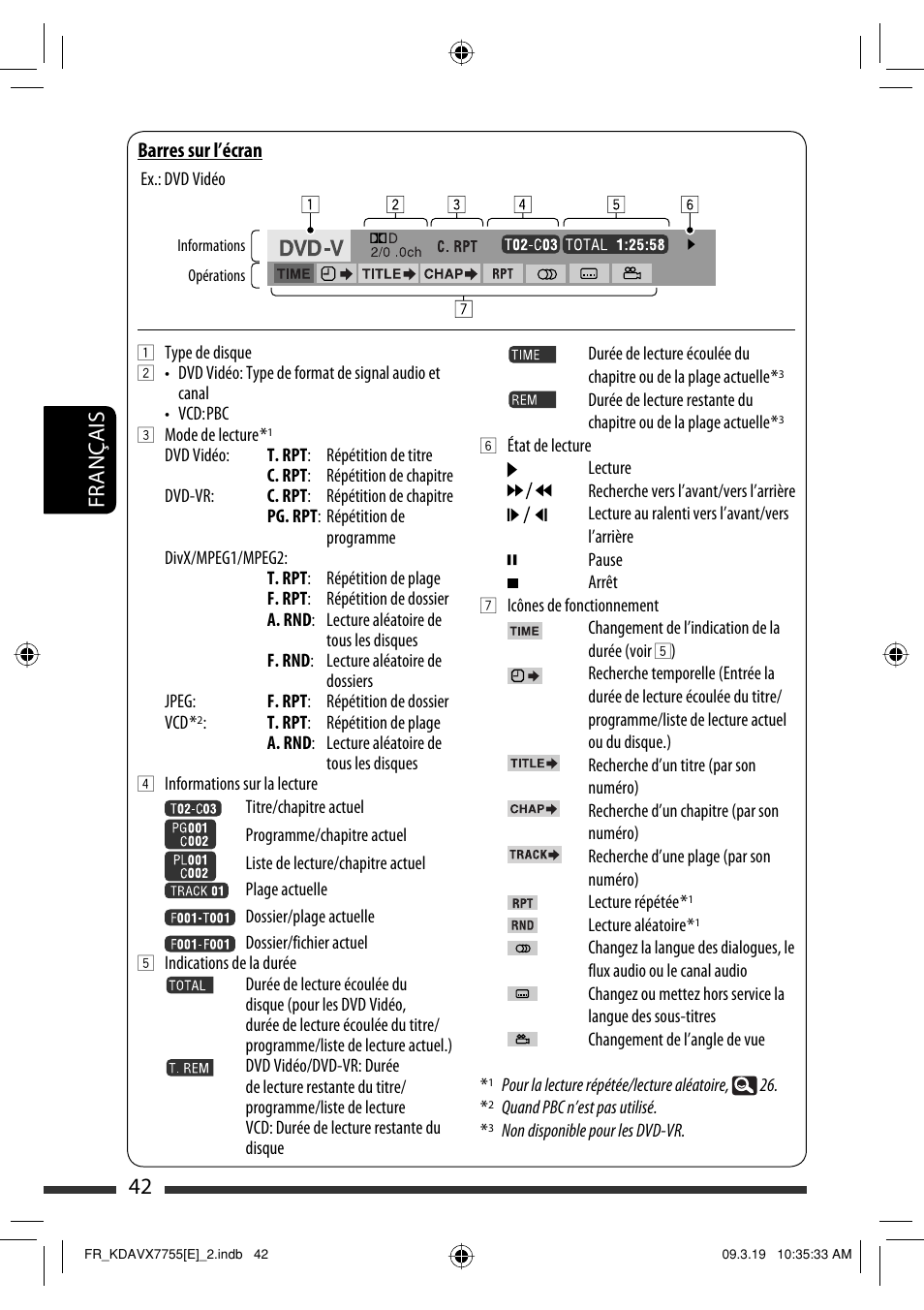 42 français | JVC KD-AVX77 User Manual | Page 188 / 292