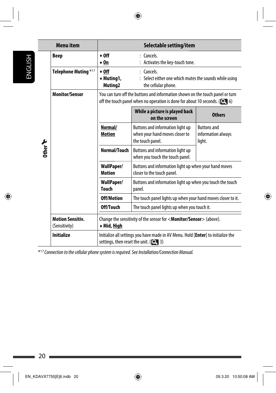 20 english | JVC KD-AVX77 User Manual | Page 22 / 292