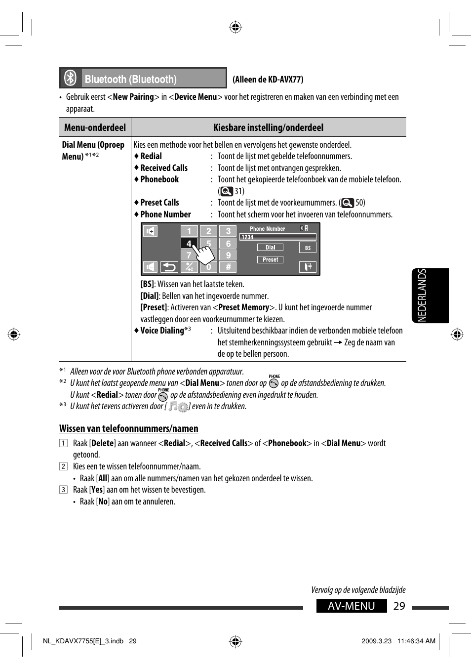 29 av-menu nederlands | JVC KD-AVX77 User Manual | Page 247 / 292