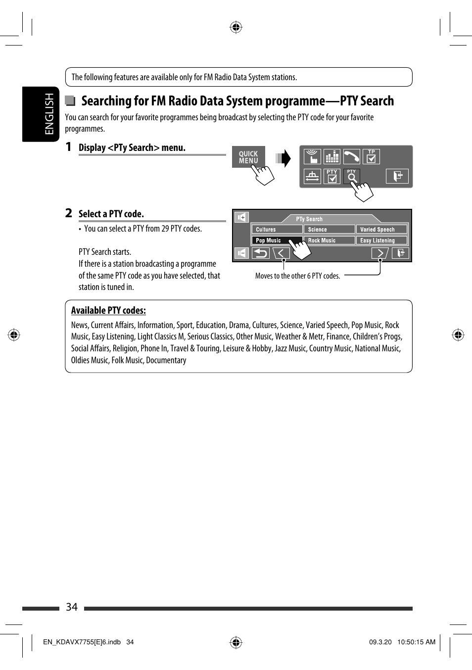 JVC KD-AVX77 User Manual | Page 36 / 292