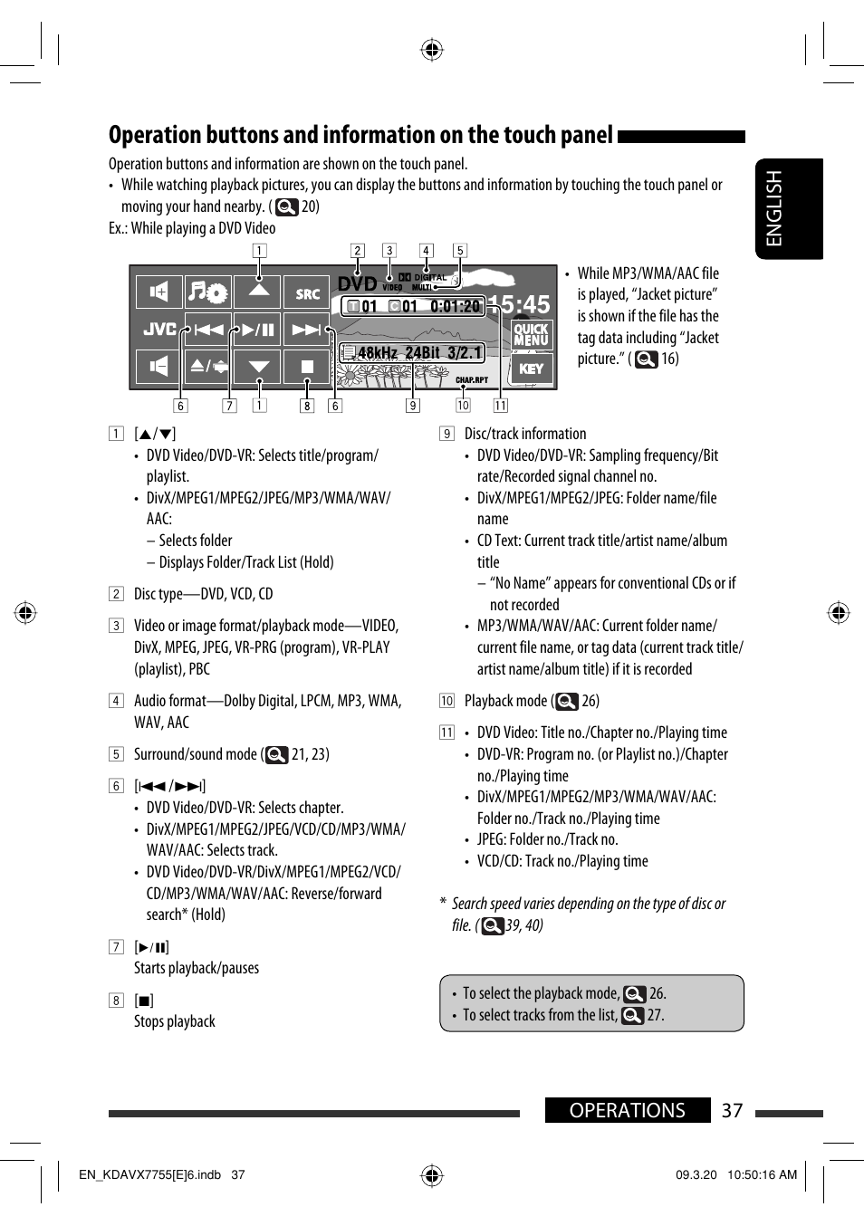 37 operations english | JVC KD-AVX77 User Manual | Page 39 / 292