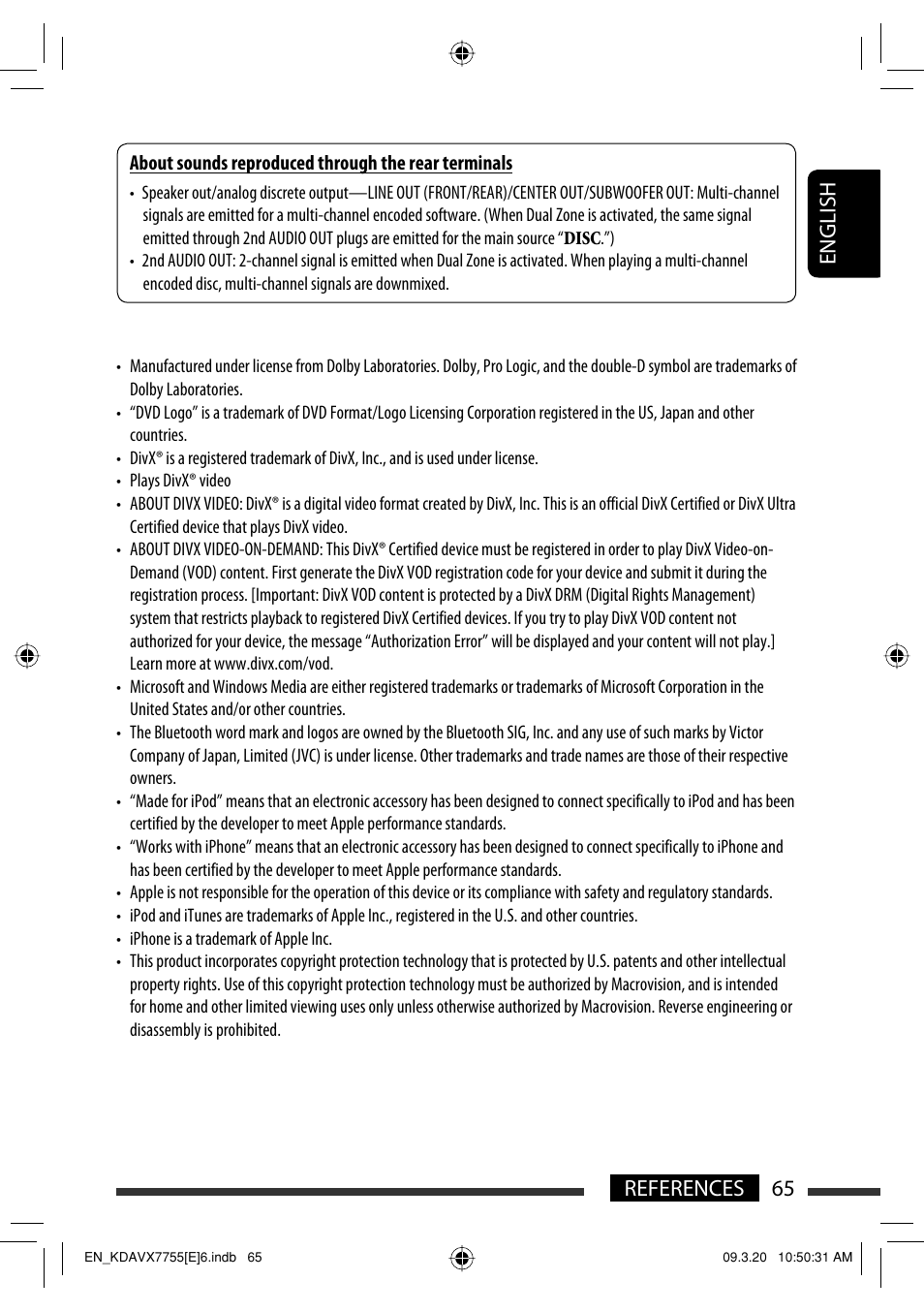 65 references english | JVC KD-AVX77 User Manual | Page 67 / 292