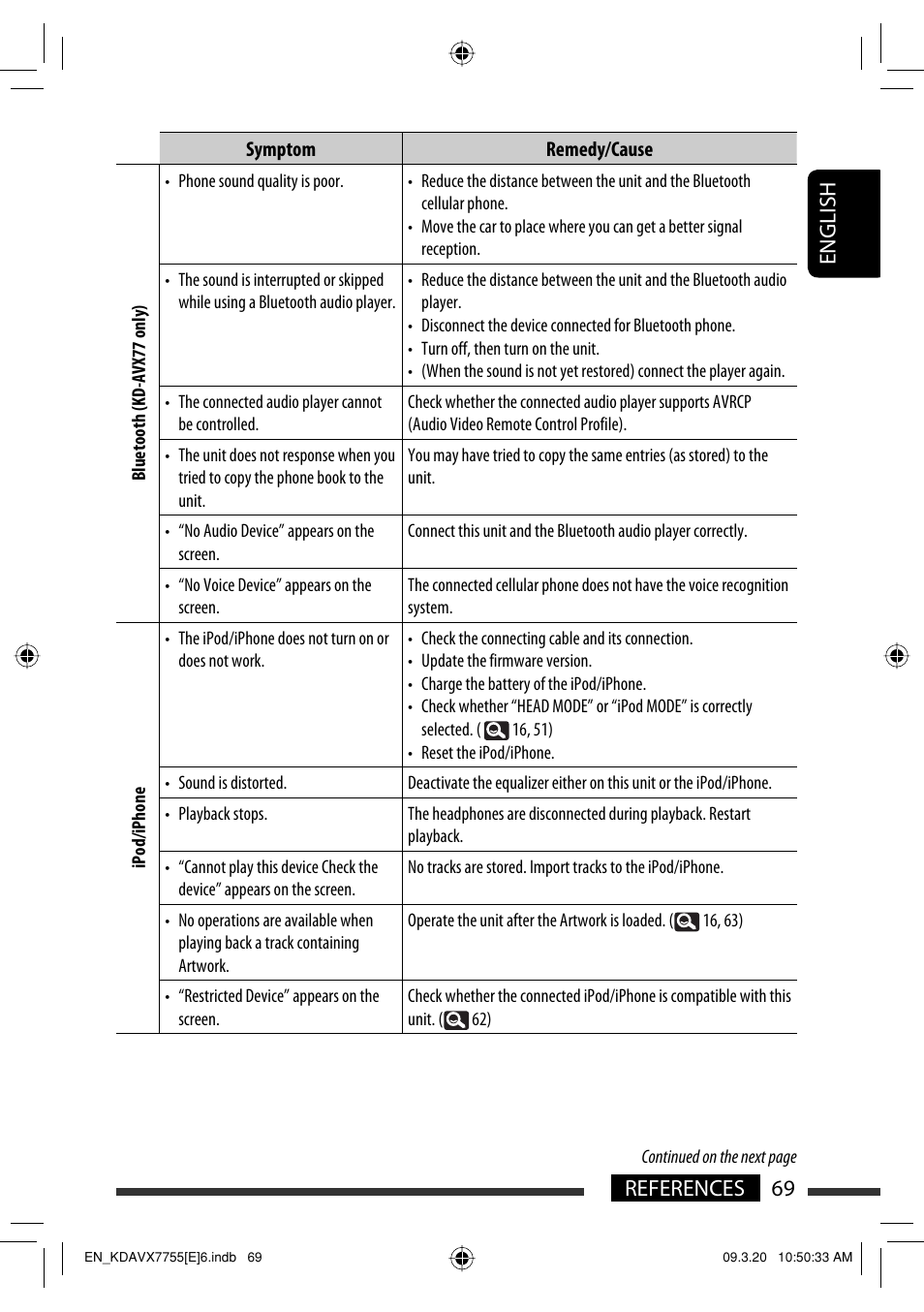 69 references english | JVC KD-AVX77 User Manual | Page 71 / 292