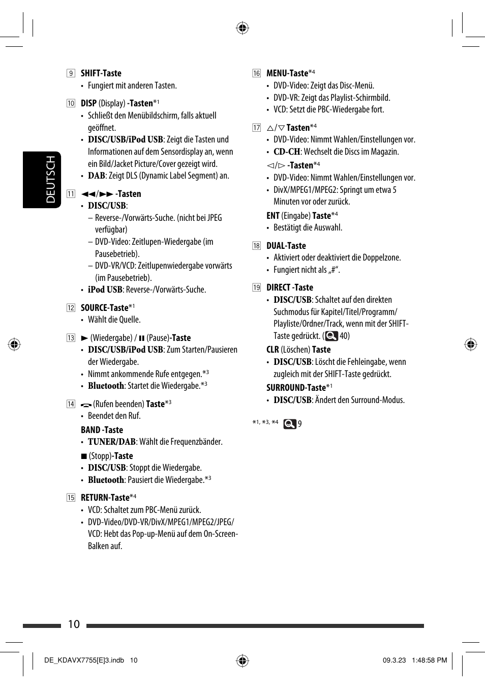 10 deutsch | JVC KD-AVX77 User Manual | Page 84 / 292