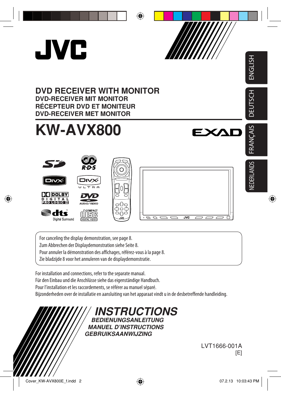 JVC KW-AVX800 User Manual | 323 pages