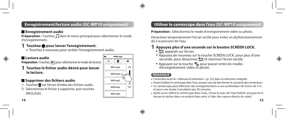 JVC GC-WP10 User Manual | Page 35 / 45