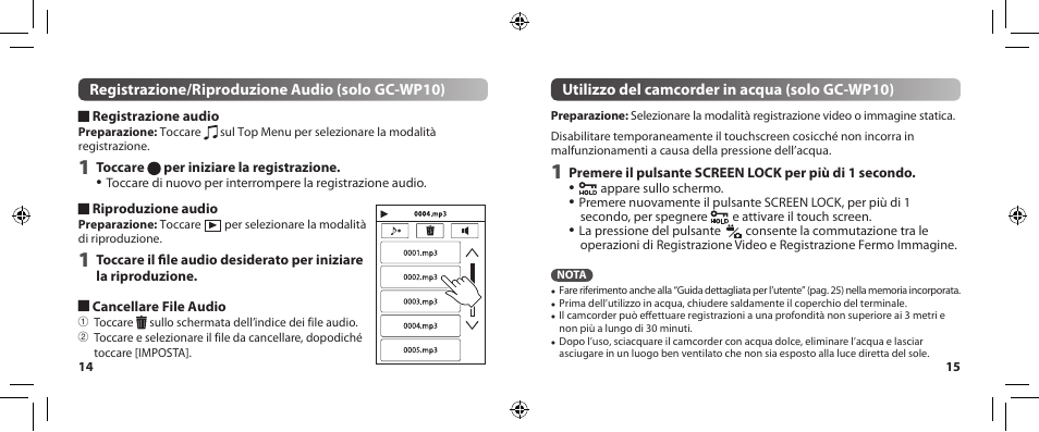 JVC GC-WP10 User Manual | Page 44 / 45