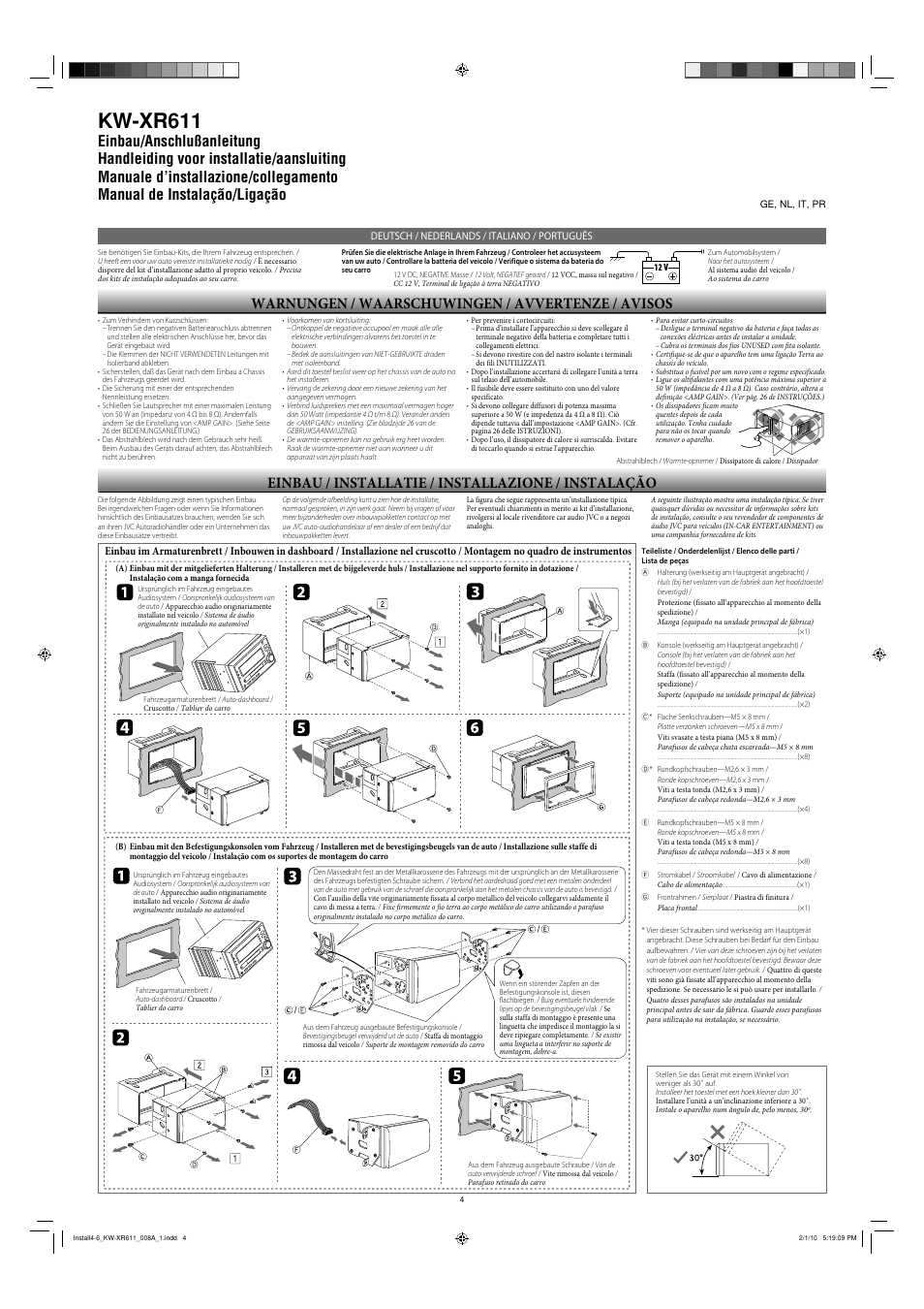 Kw-xr611 | JVC KW-XR611 User Manual | Page 4 / 6