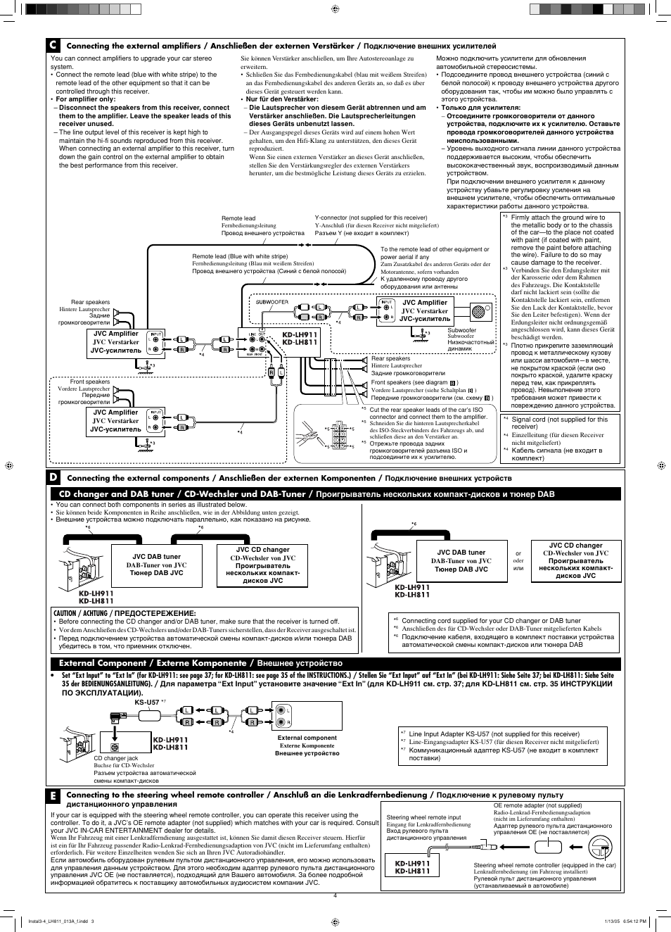 JVC KD-LH911 User Manual | Page 4 / 4