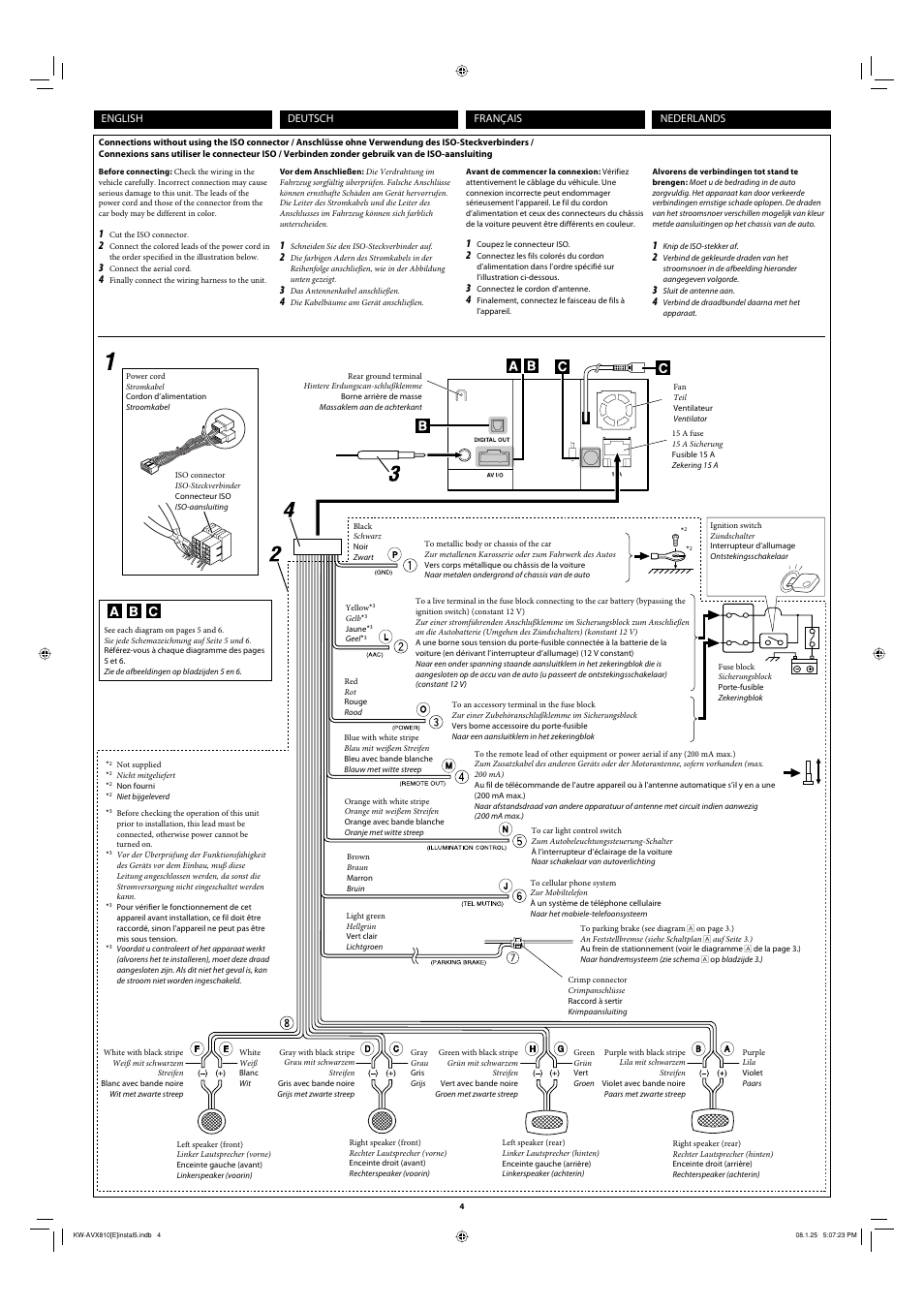 JVC KW-AVX810 User Manual | Page 4 / 6
