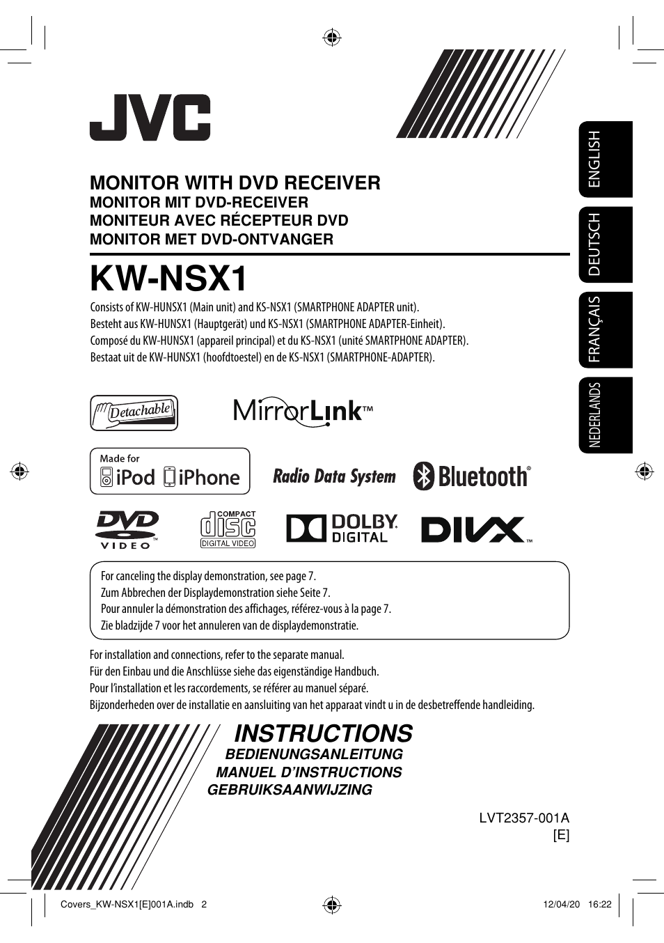 JVC KW-NSX1 User Manual | 282 pages