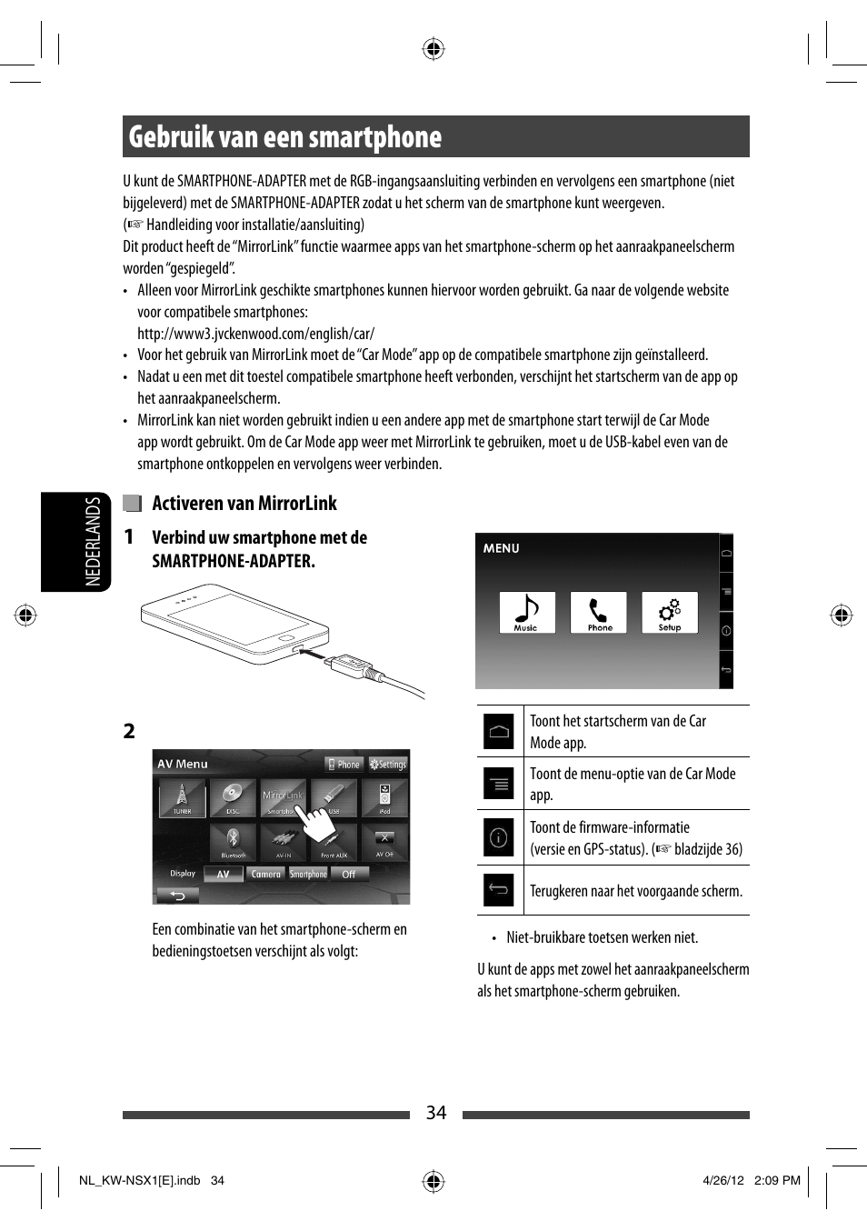 Gebruik van een smartphone | JVC KW-NSX1 User Manual | Page 244 / 282