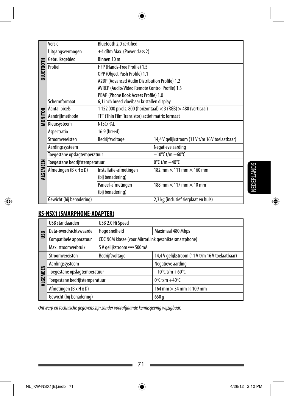 JVC KW-NSX1 User Manual | Page 281 / 282