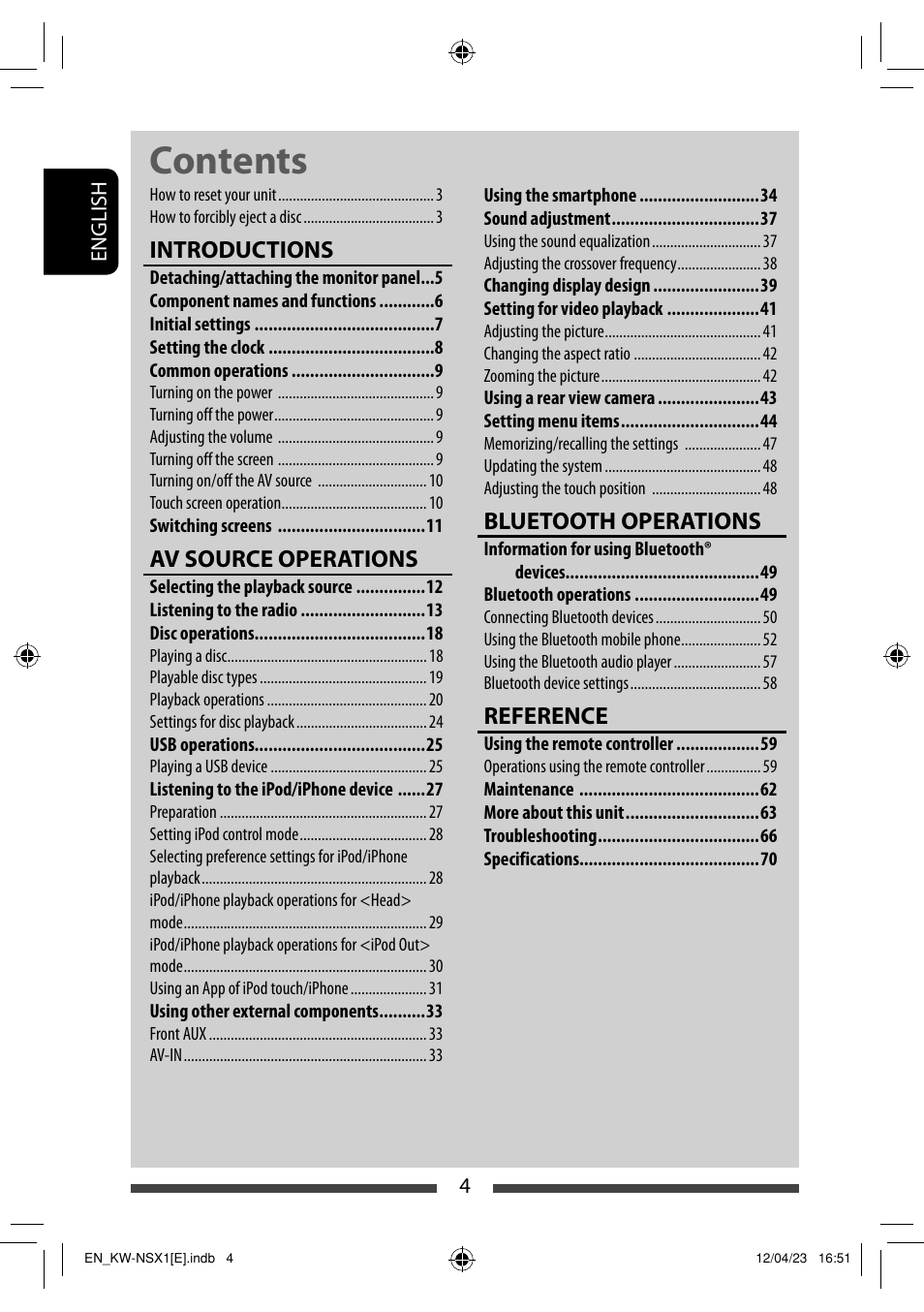 JVC KW-NSX1 User Manual | Page 4 / 282