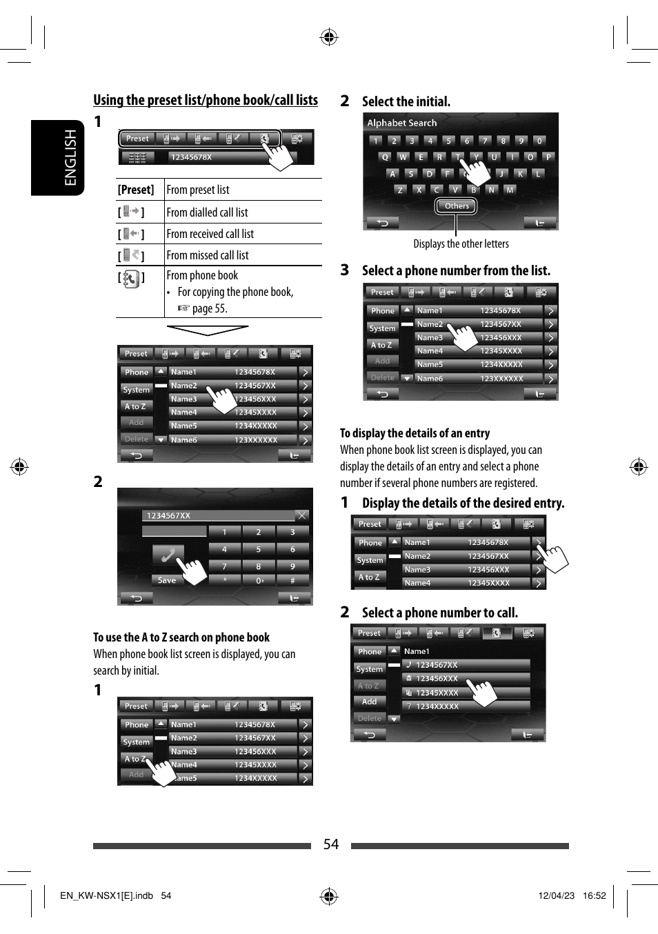 JVC KW-NSX1 User Manual | Page 54 / 282