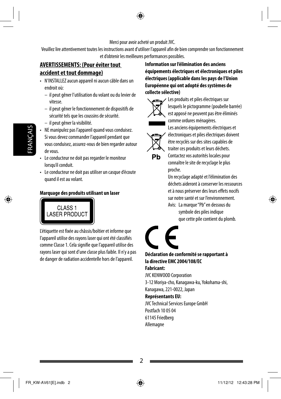 2français | JVC KW-AV61BT User Manual | Page 138 / 277