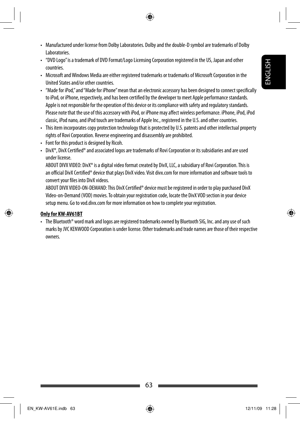 63 english | JVC KW-AV61BT User Manual | Page 63 / 277