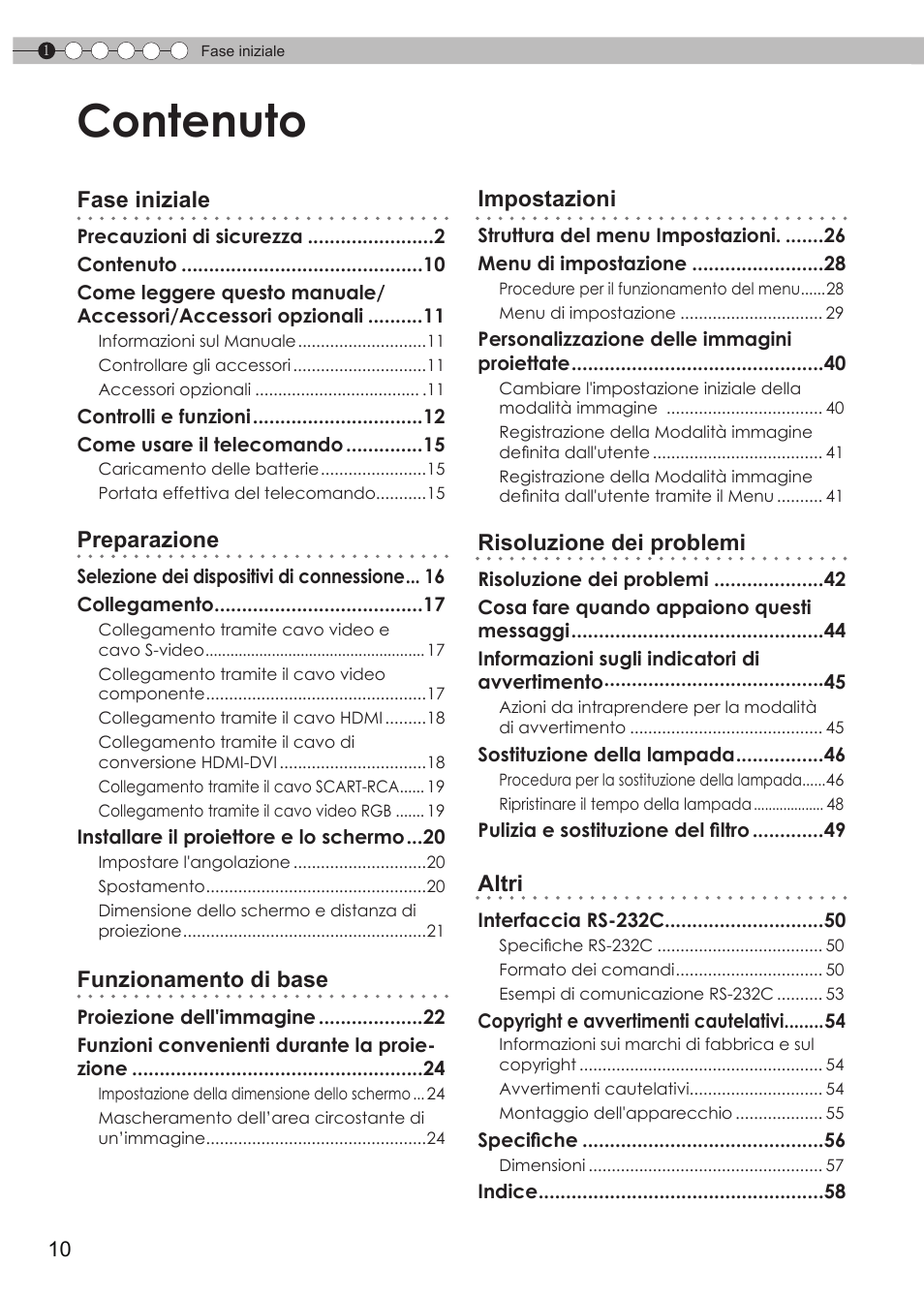 Contenuto | JVC DLA-HD550 User Manual | Page 68 / 175