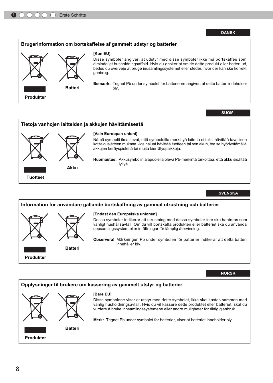 JVC DLA-HD550 User Manual | Page 8 / 175