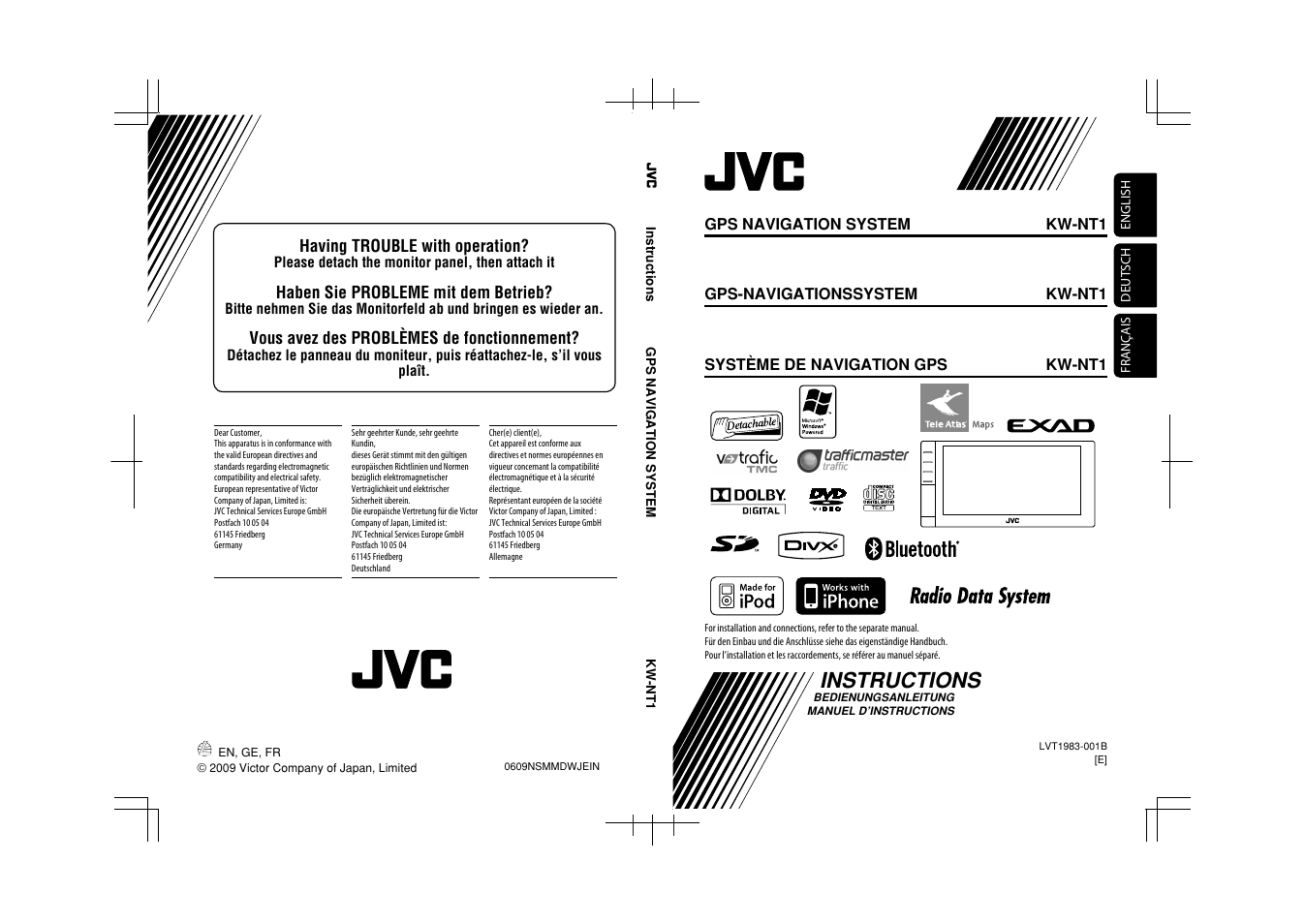 JVC KW-NT1 User Manual | 275 pages