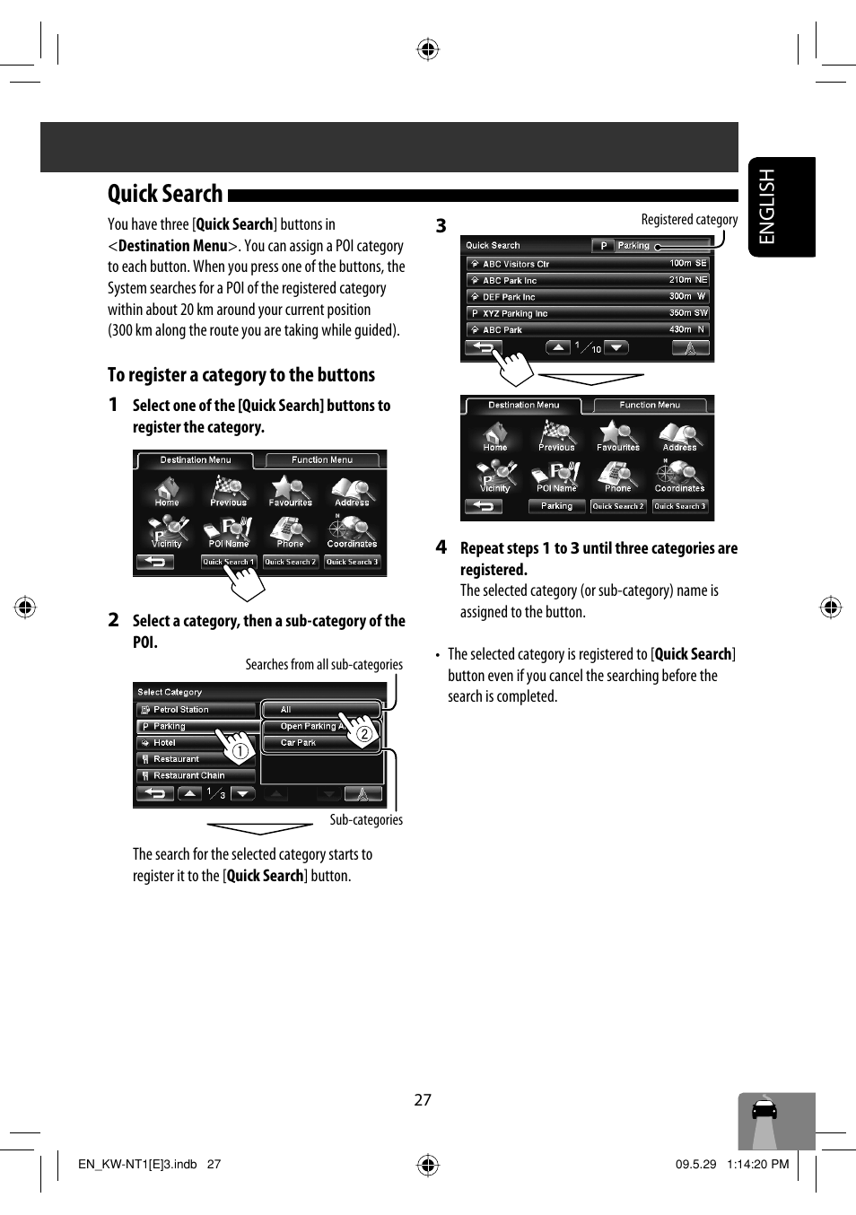 Quick search, English | JVC KW-NT1 User Manual | Page 29 / 275