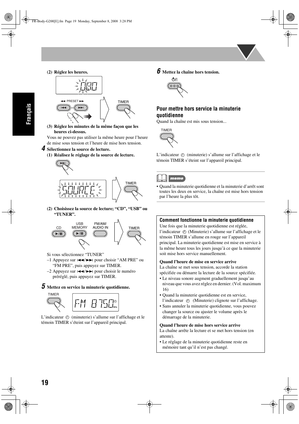 Français | JVC UX-G200 User Manual | Page 48 / 78