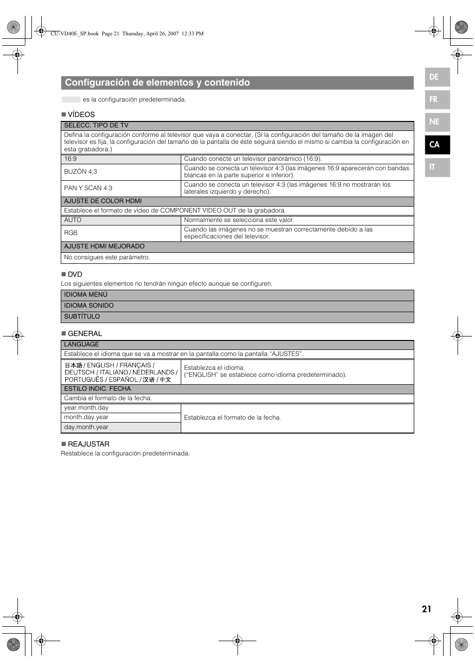 JVC CU-VD40 User Manual | Page 99 / 132