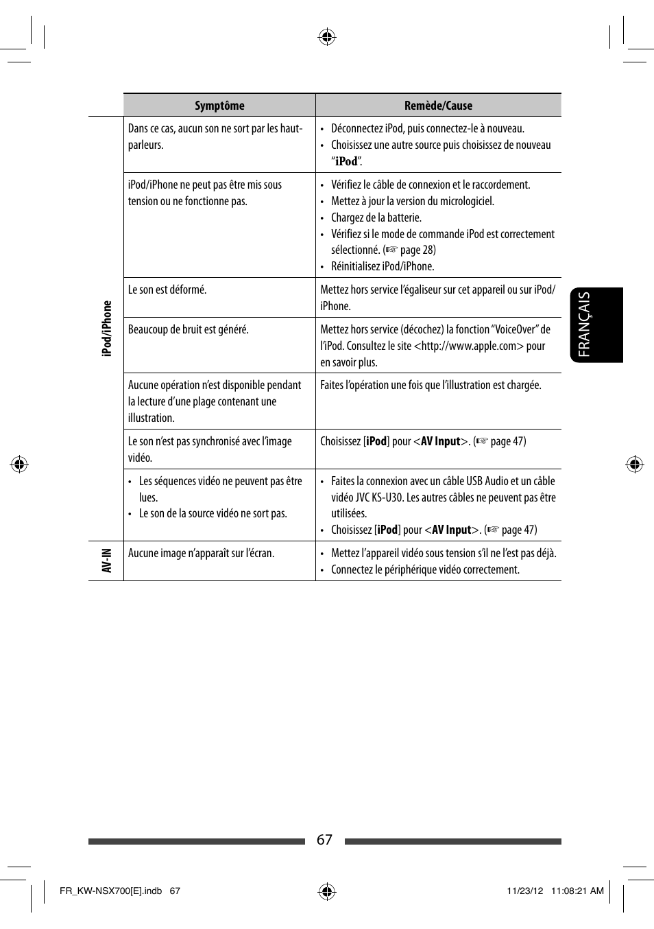 67 français | JVC KW-NSX700 User Manual | Page 219 / 309