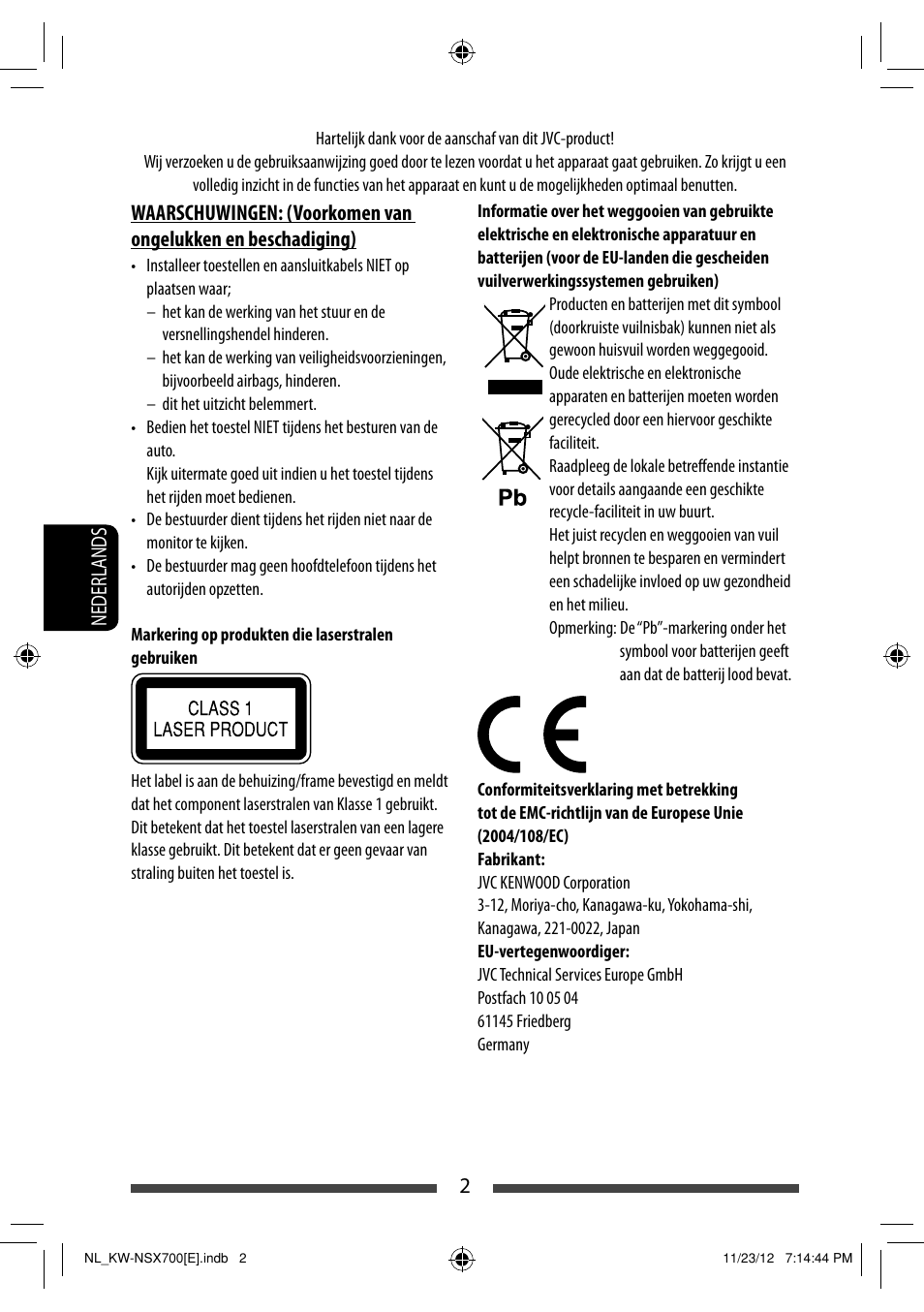 2nederlands | JVC KW-NSX700 User Manual | Page 230 / 309