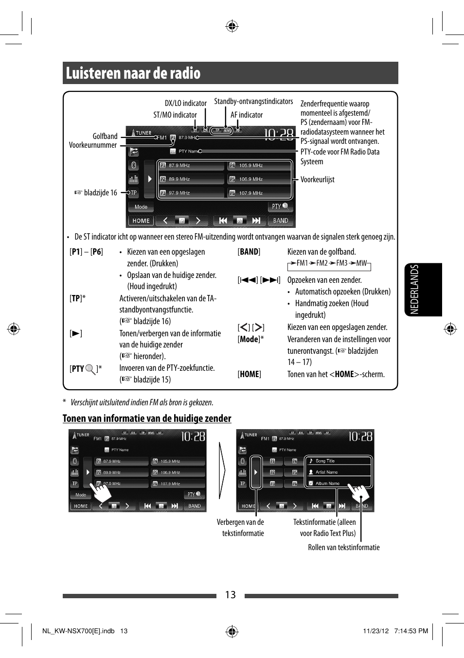 Luisteren naar de radio | JVC KW-NSX700 User Manual | Page 241 / 309