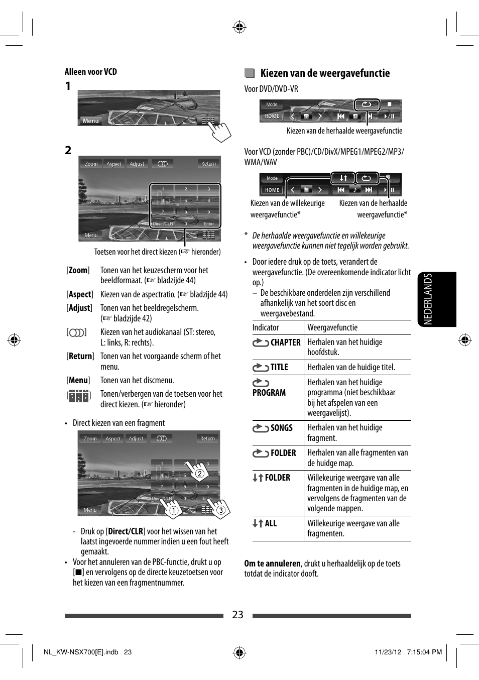 Kiezen van de weergavefunctie | JVC KW-NSX700 User Manual | Page 251 / 309